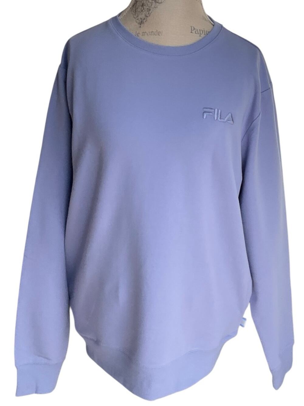 FILA Women’s Purple Active French Terry Crewneck Sweatshirts Size XXL NWT